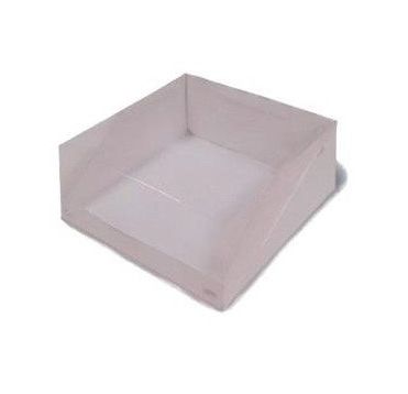 Коробка для торта 225х225х100 мм, с окном, прозр. крышка в компл., без руч., бел., карт., 50 шт/кор "Forgenika" KT-100 РОССИЯ ForG Slide W 225*225*100
