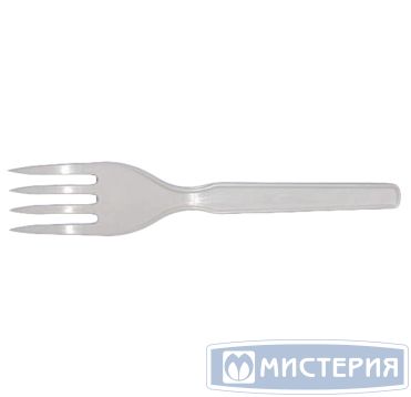 Вилка пластиковая, 120мм, белая, ПС