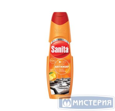Средство для очистки кухонных плит "Sanita" Антижир, флип-топ, 500 мл 12 шт/кор РОССИЯ 23071