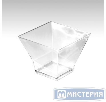 Форма для фуршетов 150 мл 72х72х57 мм, диз. "Пагода", прозр., ПС, 12 шт/упак "Buffet" 240 шт/кор РОССИЯ 5018