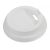 Крышка для стаканов, для холодного и горячего, d 80 мм, белая, с клапаном, полистирол